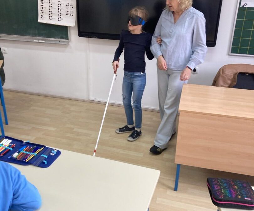 Suradnja s članovima Udruge slijepih Našice