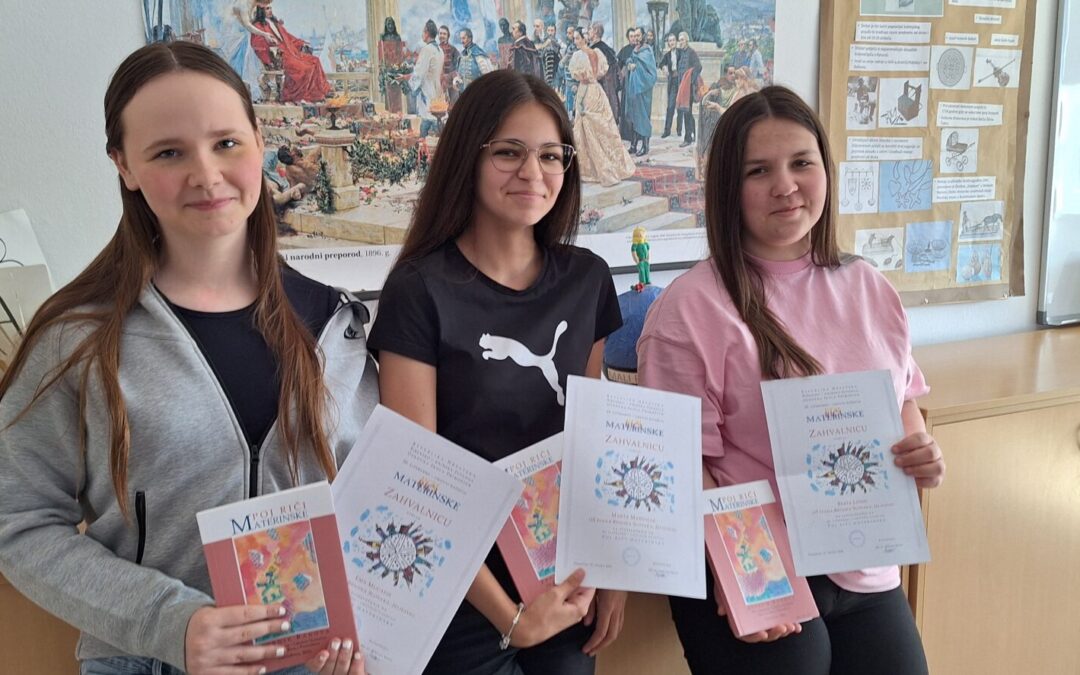 Radovi naših učenica objavljeni u zborniku „Poj riči materinske“